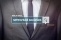 Networked societies web search bar glossary term Royalty Free Stock Photo