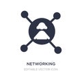 networking connection icon on white background. Simple element illustration from People concept Royalty Free Stock Photo