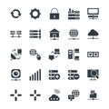 Networking Cool Vector Icons 2 Royalty Free Stock Photo