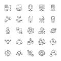 Networking Doodle Icons Collection