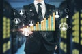 Networking and finance concept Royalty Free Stock Photo