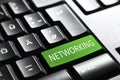 Networking, Keyboard button enter symbol Royalty Free Stock Photo