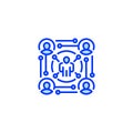 Networking line icon. Universal creative premium symbol. Vector sign icon logo template. Vector illustration