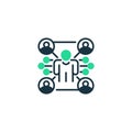 Networking line icon. Universal creative premium symbol. Vector sign icon logo template. Vector illustration