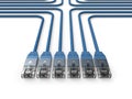 Networking,Network cables,LAN cables Royalty Free Stock Photo