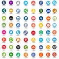 Networking social media icons