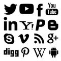 Networking social media png icons