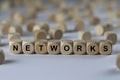 NETWORKS - image with words associated with the topic RECRUITING, word, image, illustration Royalty Free Stock Photo