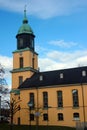 Netzschkau, Germany - April 4, 2023: Church in Netzschkau, a small town in the Saxon Vogtland region