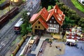 Netzschkau, Germany - November 26, 2023: Model railroad exhibition of local club in Vogtland district of Saxony. Railroad