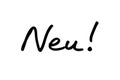 Neu Royalty Free Stock Photo
