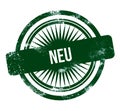 Neu - green grunge stamp