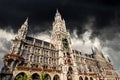 Neue Rathaus Munich Bavaria Germany - The New Town Hall in Gothic Style Royalty Free Stock Photo