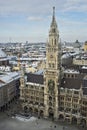 Neues Rathaus am Marienplatz in Munich (MÃÂ¼nchen) Royalty Free Stock Photo