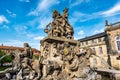 The Neues Schloss, New Palace and the Margrave Fountain in Bayreuth, Germany