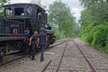 Mechancis of a group of volunteers that operates old steam locomotives