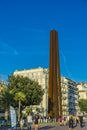 Neuf lignes obliques monument in Nice, France