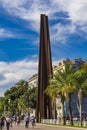 Neuf lignes obliques monument in Nice, France