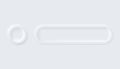 Neumorphic buttons. Simple trendy design elements UI components isolated on light background. Control element for