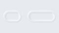 Neumorphic buttons. Simple trendy design elements UI components isolated on light background. Control element for