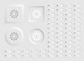 Neumorphic on off buttons set for web, app and others Royalty Free Stock Photo