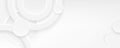 Neumorphism background with soft white circular