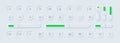 Neumorphism icons. User interface elements for mobile app. UI icons set. Vector. Neumorphic UI UX white user interface web buttons Royalty Free Stock Photo