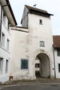 Neunkirch, SH / Switzerland - November 10, 2018: historic village of Neunkirch in the Klettgau with details of the typical archite