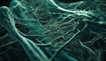 Neural axons grow like tree roots inside synapses generated by AI
