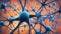 Neural Cells Network, Neuron, Science Biology Study Royalty Free Stock Photo