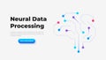 Neural Data Processing Concept with Artificial Intelligence Brain, Digital Connections and Machine Learning Visualization for Royalty Free Stock Photo