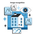 Neural network abilities. Self-learning computing system processing Royalty Free Stock Photo