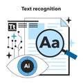 Neural network abilities. Self-learning computing system processing Royalty Free Stock Photo