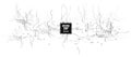 Neural network abstract circuit minimalist white background. Monochrome digital scheme with processor, CPU, GPU Royalty Free Stock Photo