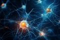 Neural network, artificial intelligence synapse connection. Generative AI