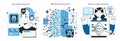 Neural network as an branch of AI set. Self-learning computing system Royalty Free Stock Photo