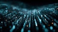 Neural Network Big Data Flow Visualization, Binary Code Matrix, AI Machine Learning Abstract Background, Quantum Computing, Cyber Royalty Free Stock Photo