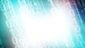 Neural network binary rectangles and white abstract ai explores binary numbers and code in cyber space for deep learning and data Royalty Free Stock Photo