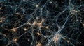 Neural Network Connection Abstract Background, Communication System Royalty Free Stock Photo