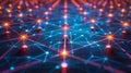 Neural Network Connection: Abstract Technology Background Royalty Free Stock Photo