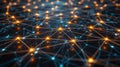 Neural Network Connection Points: AI, Data, Tech Abstract Background Royalty Free Stock Photo