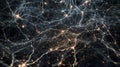Neural Network Connections: Artificial Intelligence, Data Science Abstract Background Royalty Free Stock Photo