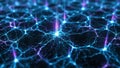 Neural Network Connections with Glowing Blue and Pink Nodes and Data Streams Keywords: abstract, technology, network Royalty Free Stock Photo