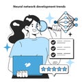 Neural network development trends. Self-learning computing system Royalty Free Stock Photo