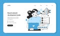Neural network development trends. Self-learning computing system Royalty Free Stock Photo