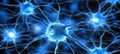 Neural Network, Interconnected Nodes, Complex Connections, Synapses Firing, Brain Activity Royalty Free Stock Photo