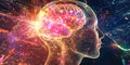 The Neural Network: A mesmerizing visualization of a neural network, where intricate connections and glowing synapses form a