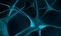 Neural network. Neurons. 3D render