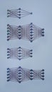Neural Network Structure: 3D Model of Neurons and Connections, 3D rendering Royalty Free Stock Photo