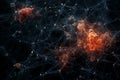 Neural Network Synapse Concept. Generative AI Illustration Royalty Free Stock Photo